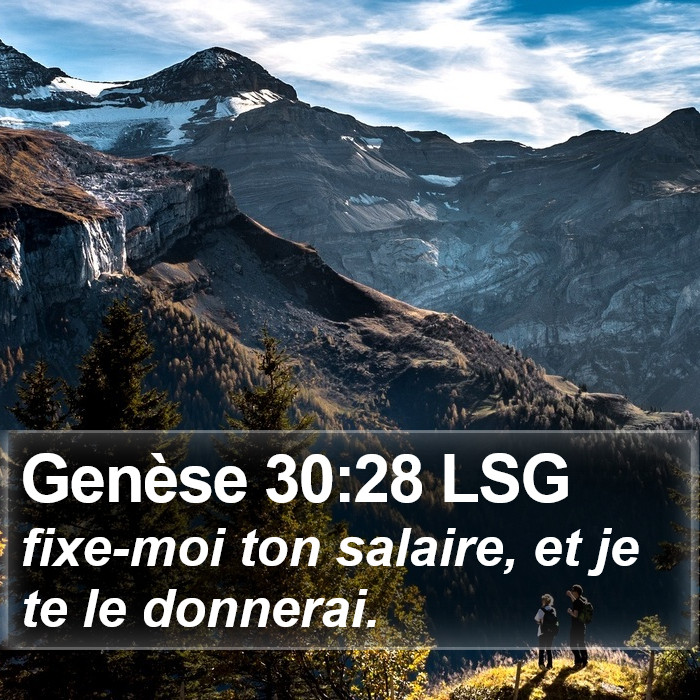 Genèse 30:28 LSG Bible Study