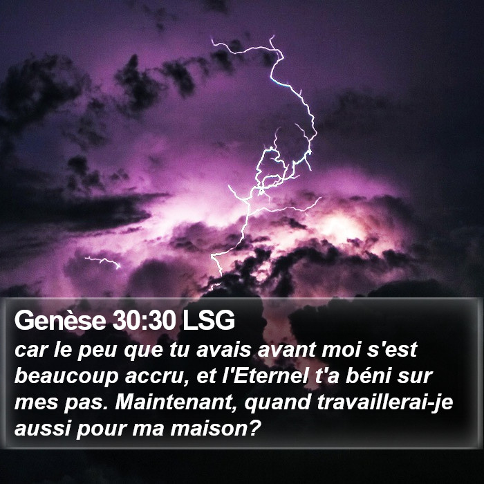 Genèse 30:30 LSG Bible Study