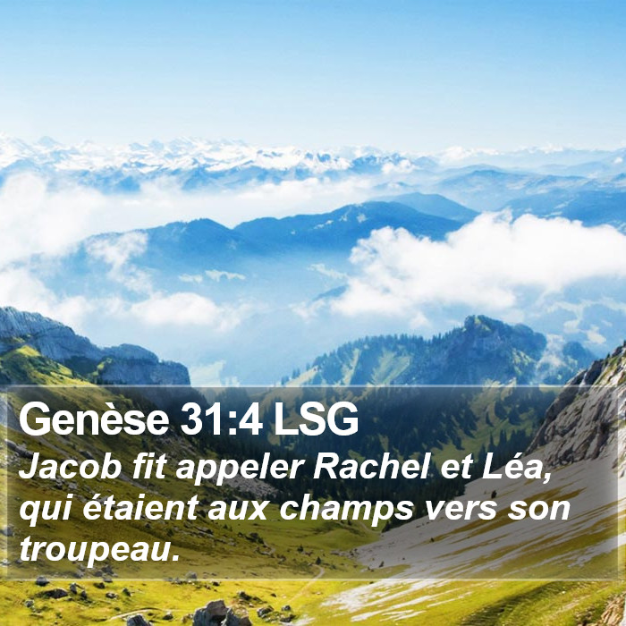 Genèse 31:4 LSG Bible Study