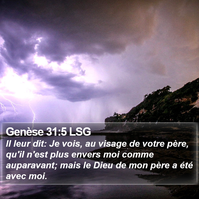 Genèse 31:5 LSG Bible Study