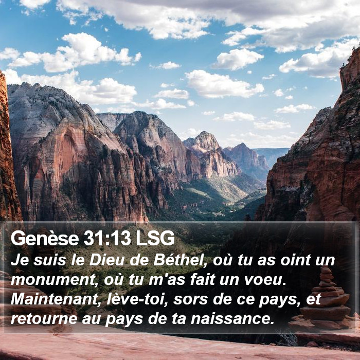 Genèse 31:13 LSG Bible Study