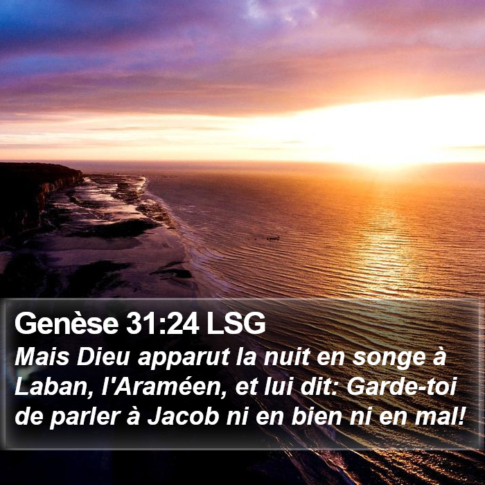Genèse 31:24 LSG Bible Study