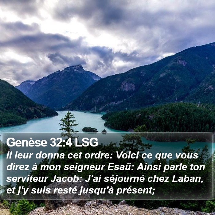 Genèse 32:4 LSG Bible Study