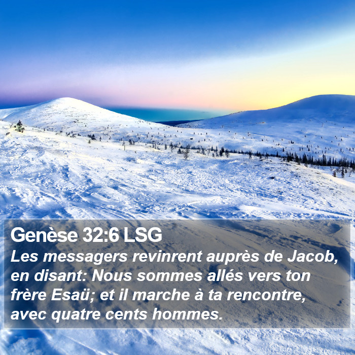Genèse 32:6 LSG Bible Study