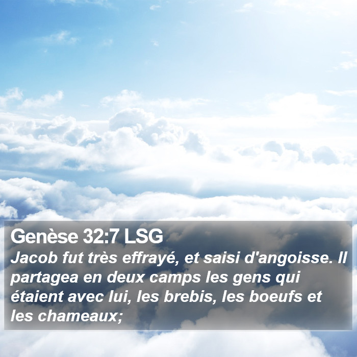 Genèse 32:7 LSG Bible Study