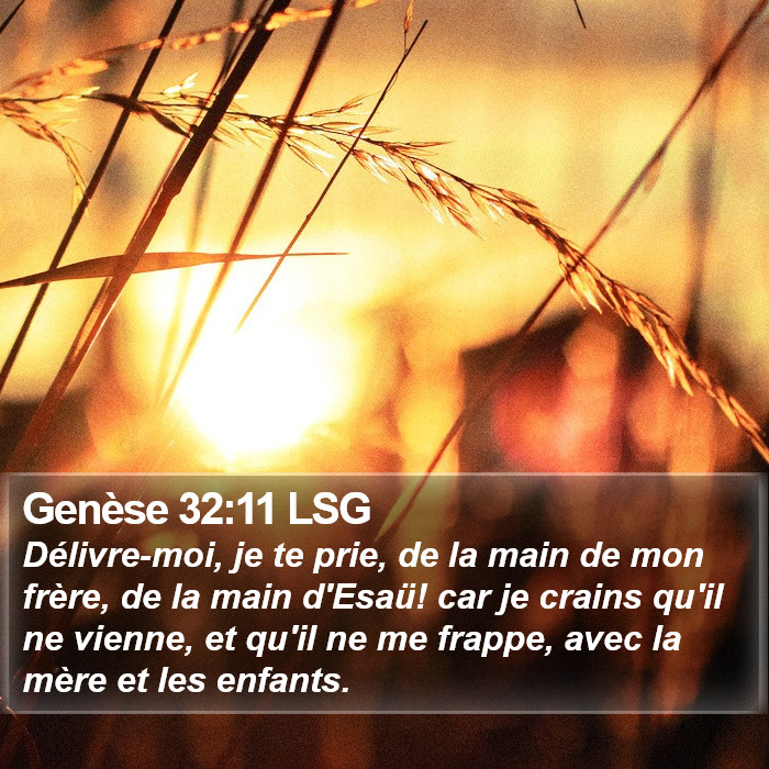 Genèse 32:11 LSG Bible Study