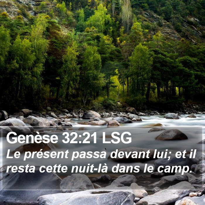Genèse 32:21 LSG Bible Study