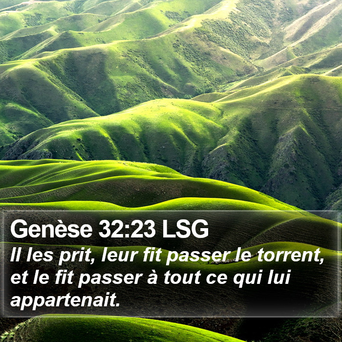 Genèse 32:23 LSG Bible Study