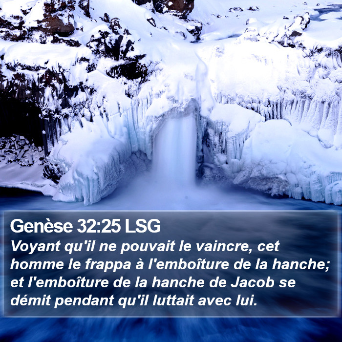 Genèse 32:25 LSG Bible Study
