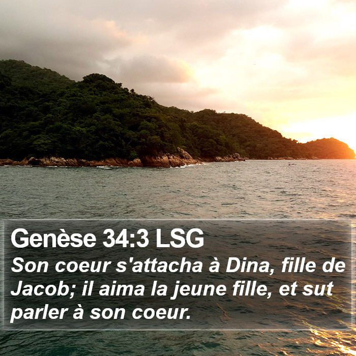 Genèse 34:3 LSG Bible Study