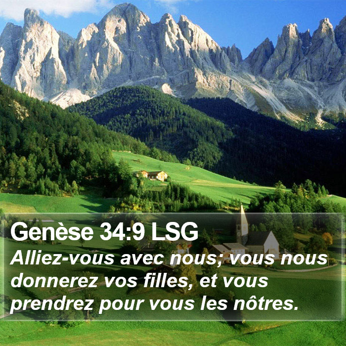 Genèse 34:9 LSG Bible Study