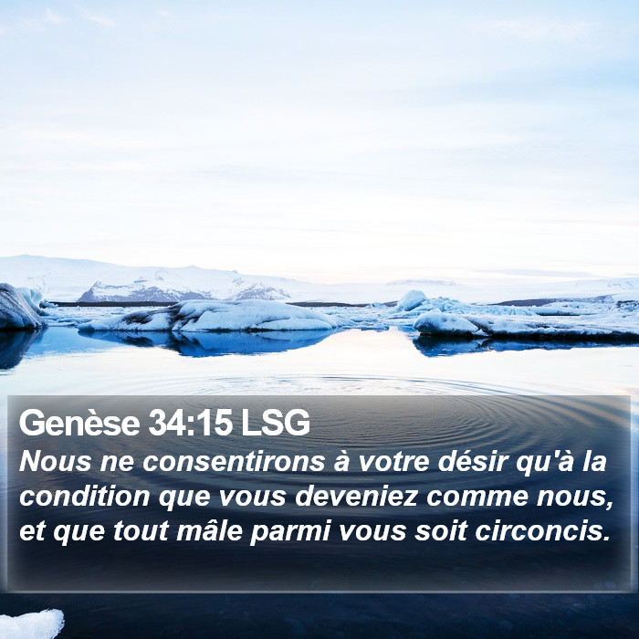 Genèse 34:15 LSG Bible Study