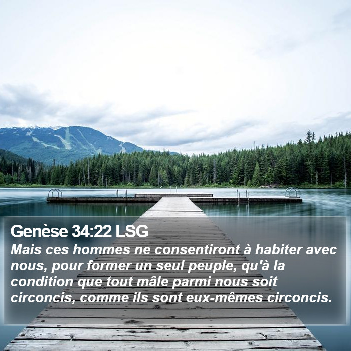 Genèse 34:22 LSG Bible Study