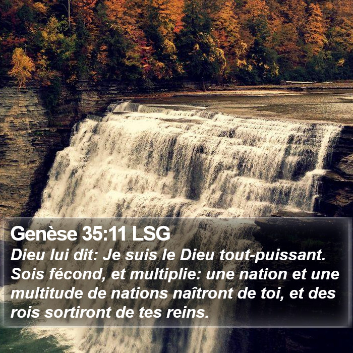 Genèse 35:11 LSG Bible Study