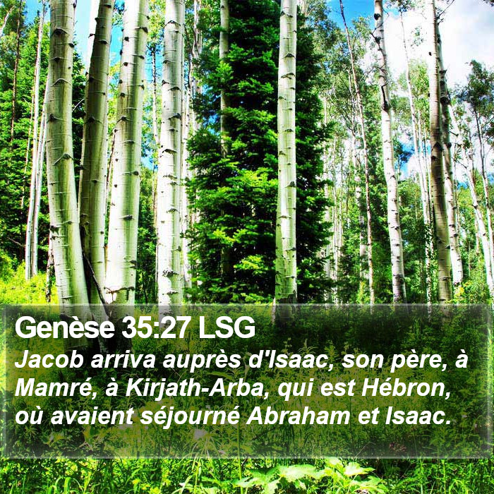 Genèse 35:27 LSG Bible Study