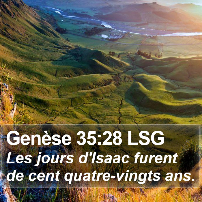 Genèse 35:28 LSG Bible Study