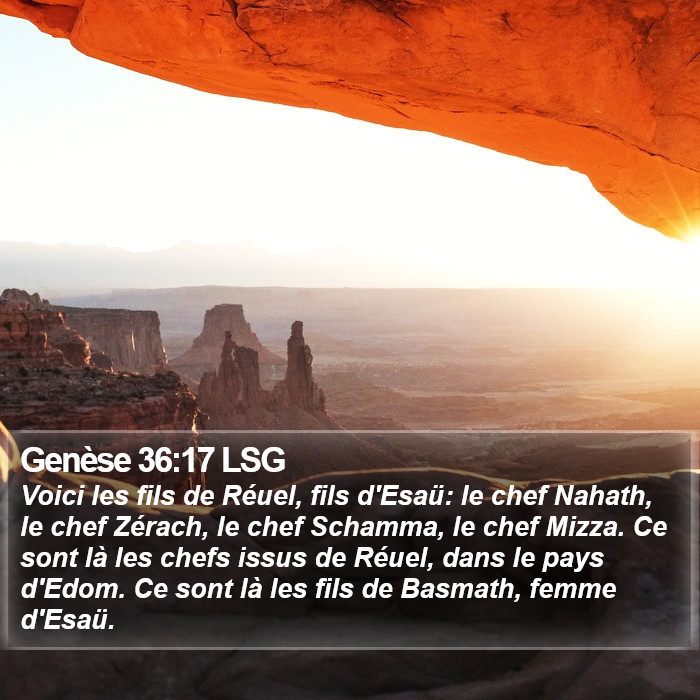 Genèse 36:17 LSG Bible Study