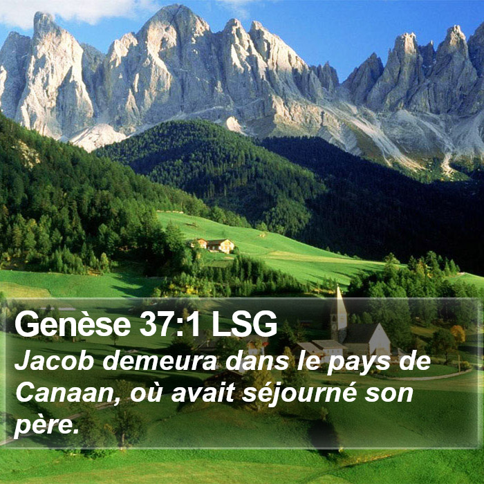 Genèse 37:1 LSG Bible Study