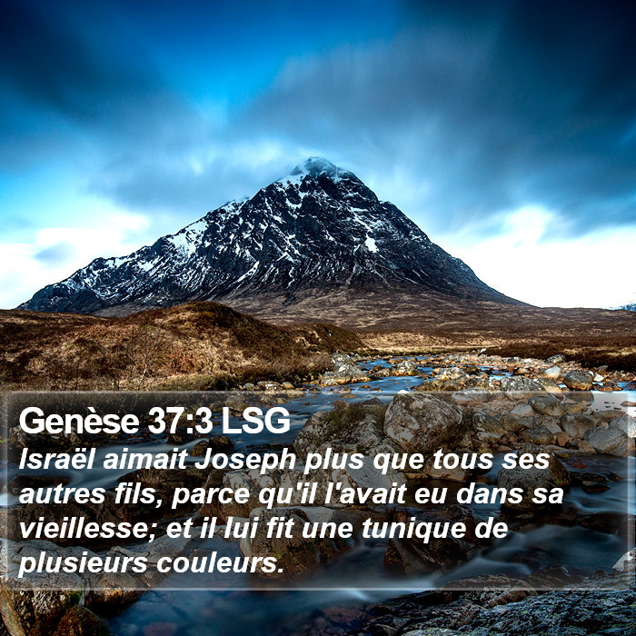 Genèse 37:3 LSG Bible Study