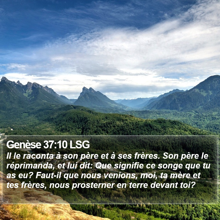 Genèse 37:10 LSG Bible Study