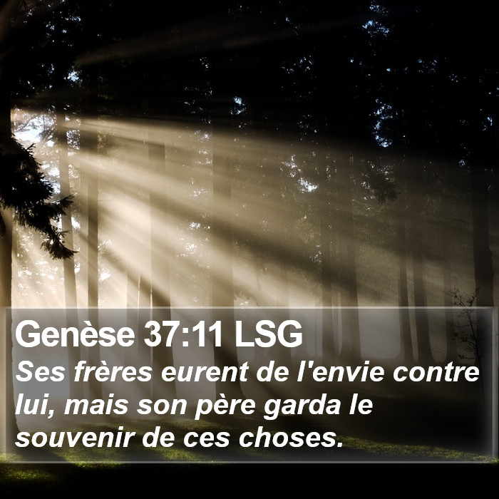 Genèse 37:11 LSG Bible Study