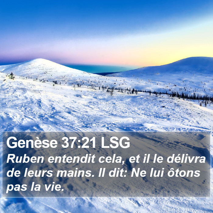 Genèse 37:21 LSG Bible Study