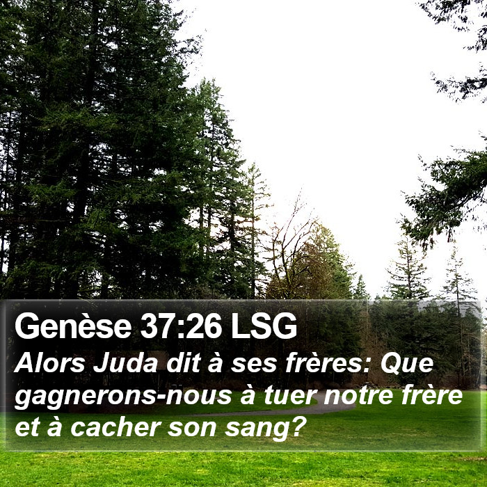 Genèse 37:26 LSG Bible Study