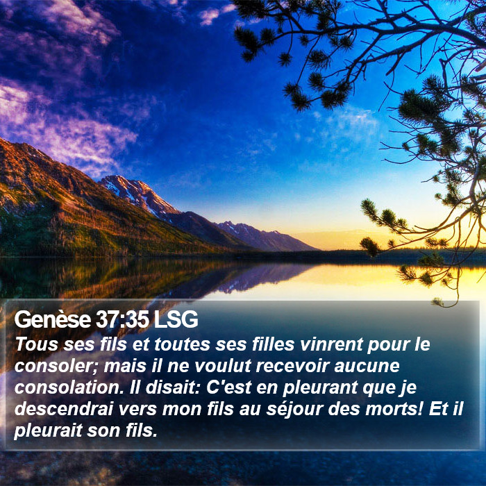 Genèse 37:35 LSG Bible Study