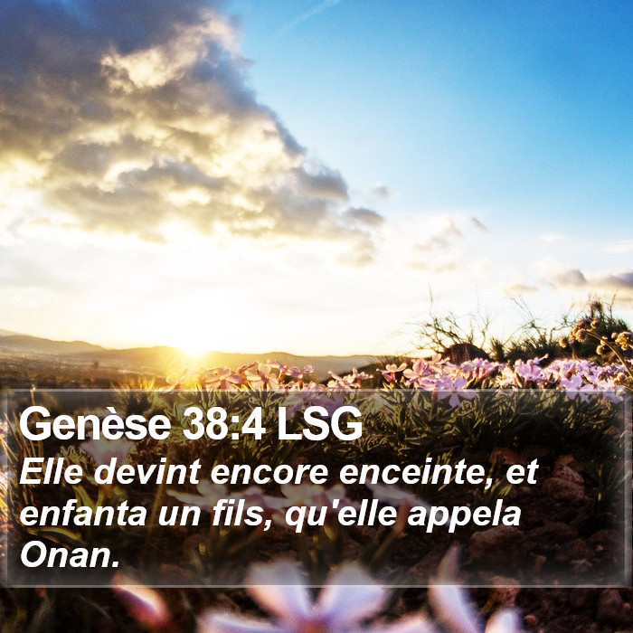 Genèse 38:4 LSG Bible Study