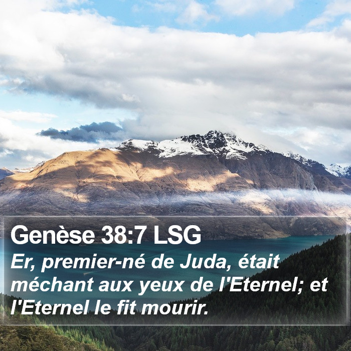 Genèse 38:7 LSG Bible Study