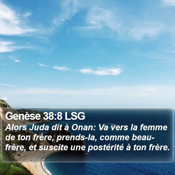 Genèse 38:8 LSG Bible Study