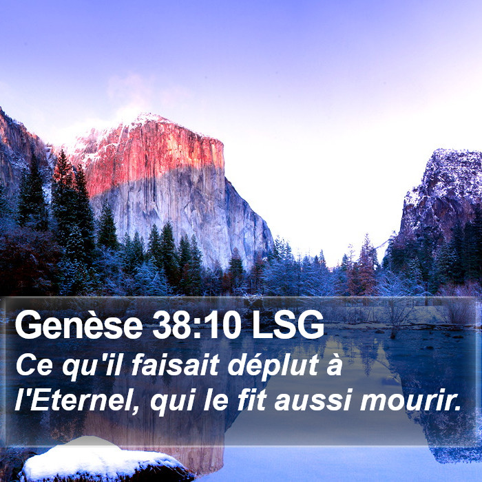 Genèse 38:10 LSG Bible Study