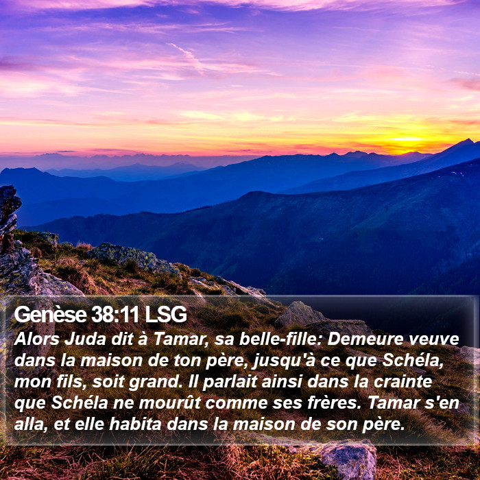 Genèse 38:11 LSG Bible Study