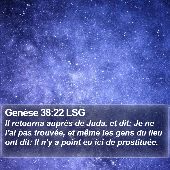 Genèse 38:22 LSG Bible Study