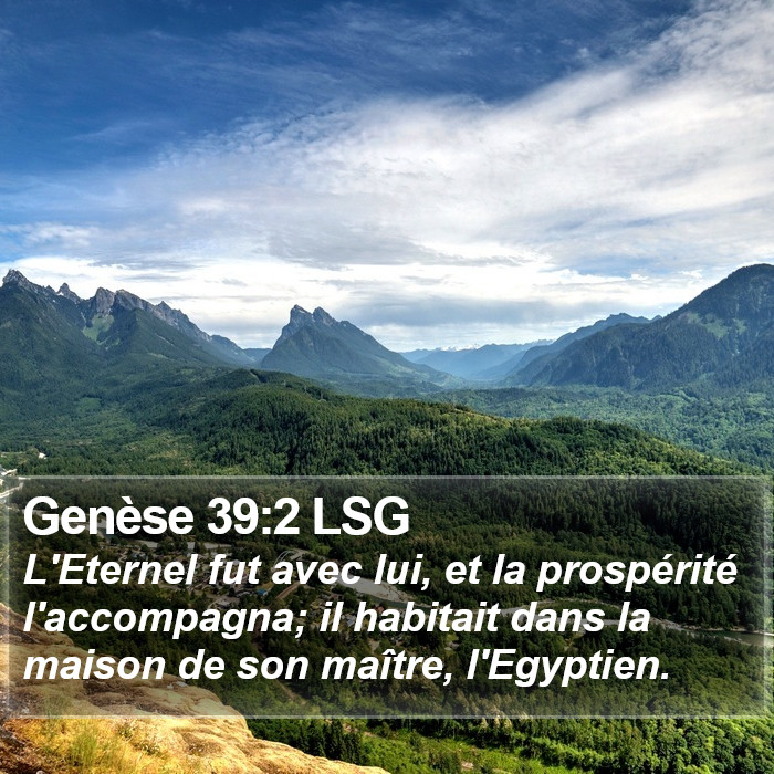 Genèse 39:2 LSG Bible Study