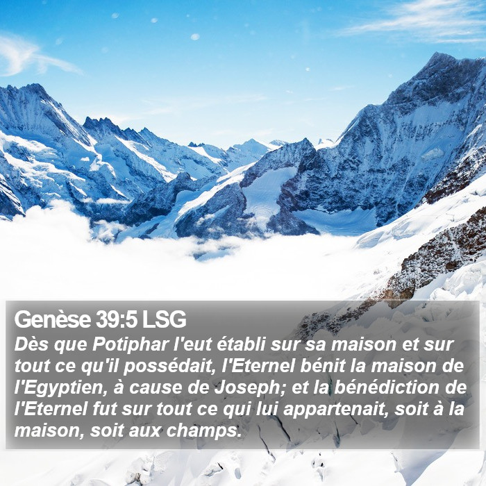 Genèse 39:5 LSG Bible Study