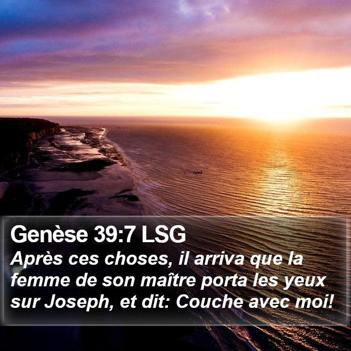 Genèse 39:7 LSG Bible Study