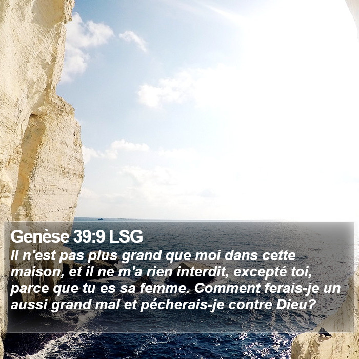 Genèse 39:9 LSG Bible Study