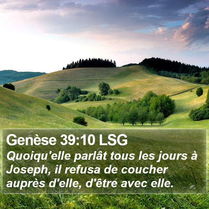 Genèse 39:10 LSG Bible Study