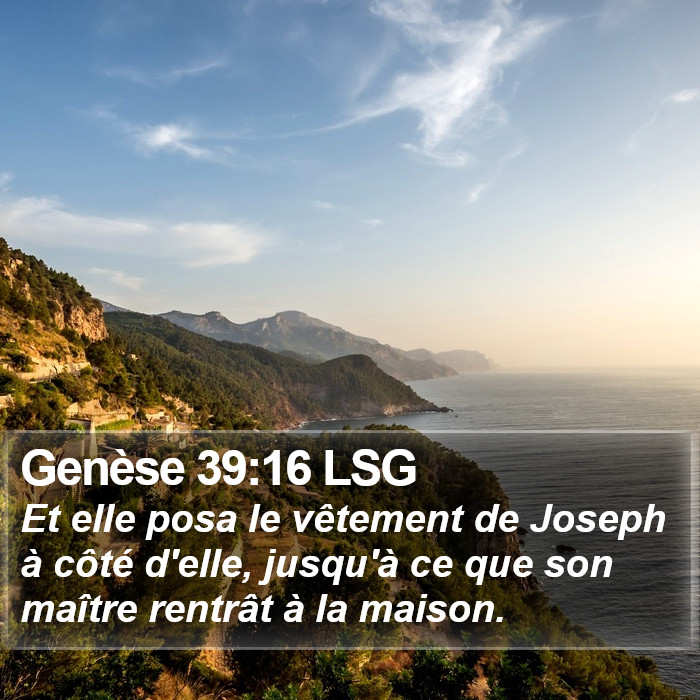 Genèse 39:16 LSG Bible Study