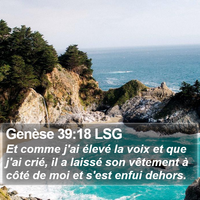 Genèse 39:18 LSG Bible Study