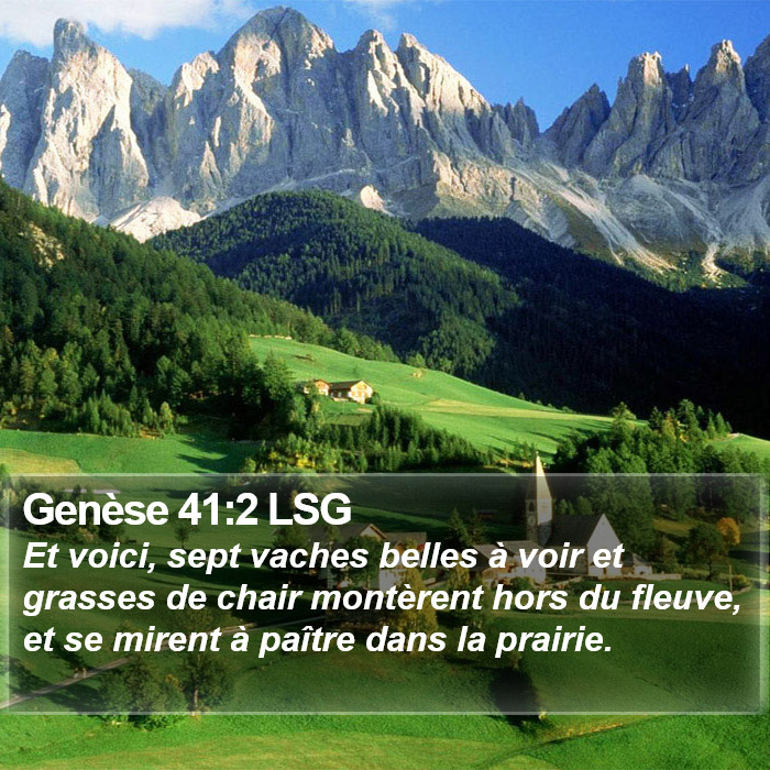 Genèse 41:2 LSG Bible Study