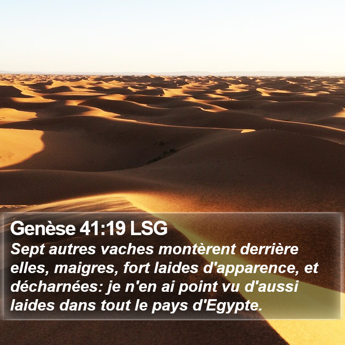 Genèse 41:19 LSG Bible Study