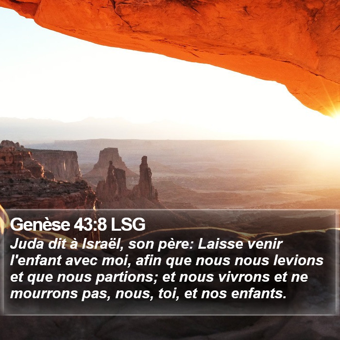 Genèse 43:8 LSG Bible Study