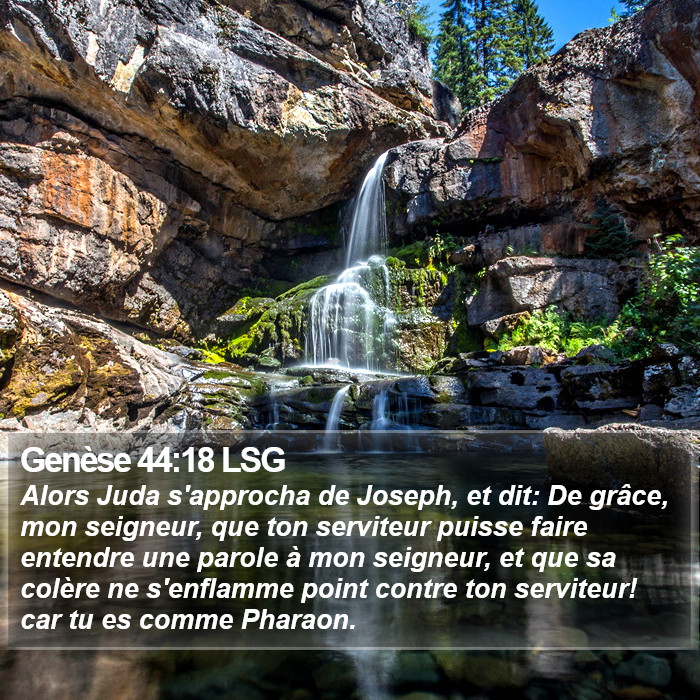 Genèse 44:18 LSG Bible Study