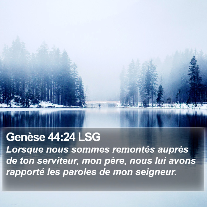 Genèse 44:24 LSG Bible Study