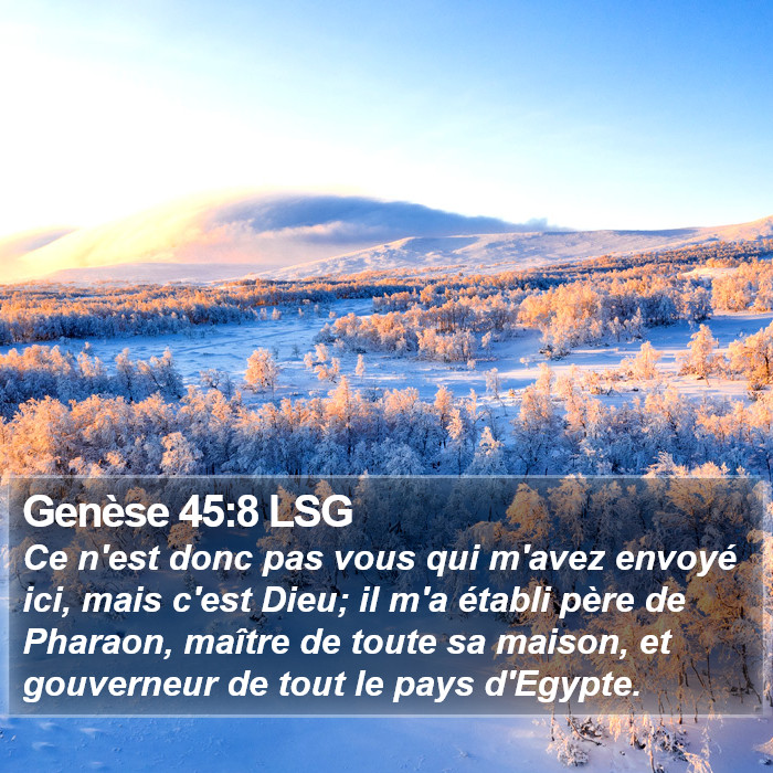 Genèse 45:8 LSG Bible Study