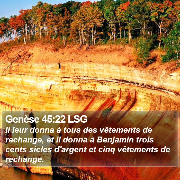 Genèse 45:22 LSG Bible Study