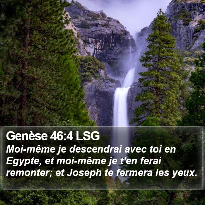 Genèse 46:4 LSG Bible Study