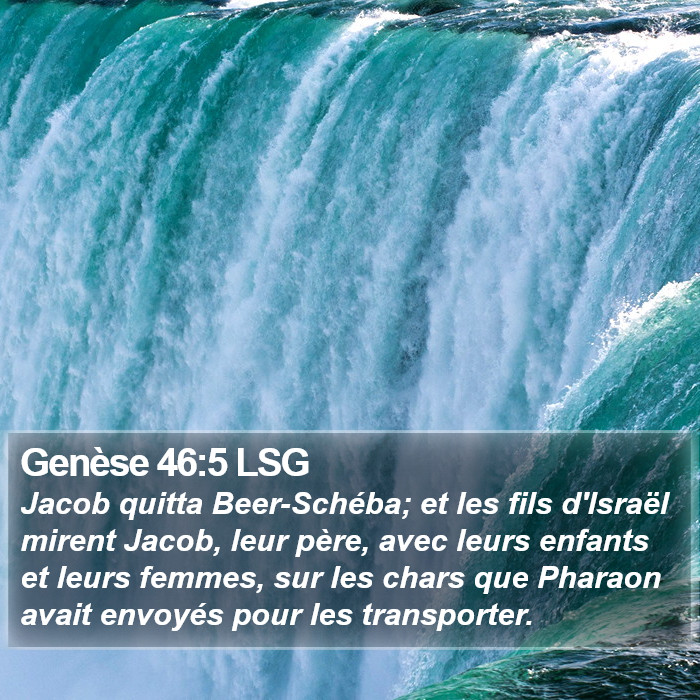 Genèse 46:5 LSG Bible Study